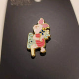 Winnie the Pooh Piglet Mushroom Flower Enamel Pin