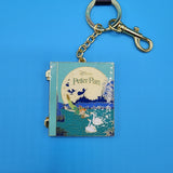Peter Pan You Can Fly Story Book Hinged Keychain Charm