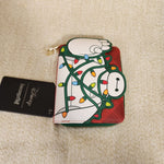 Big Hero 6 Baymax Holiday Lights Plaid Christmas Zip Wallet