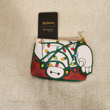 Big Hero 6 Baymax Holiday Lights Plaid Christmas Zip Wallet