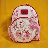 Loungefly Disney Alice in Wonderland Tonal Alice Floral Mini Backpack