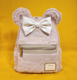 Minnie Mouse Faux Fur Bow Ears Mini Backpack