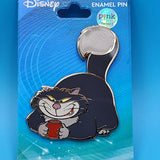 Lucifer Cat Villain Cinderella Red Cup Enamel Pin