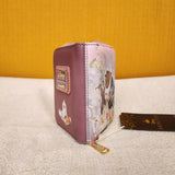 Beauty and the Beast Dancing Pastel Art Zip Around Wallet