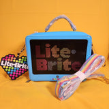 Loungefly Lite-Brite Lenticular Glow Crossbody Handbag with Coin Bag