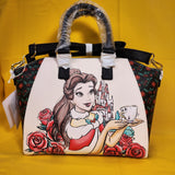 Loungefly Disney Princess Beauty And The Beast Belle Chip Holiday Satchel Bag