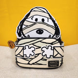 Peanuts Snoopy Halloween Mummy Costume Glow in the Dark Mini Backpack