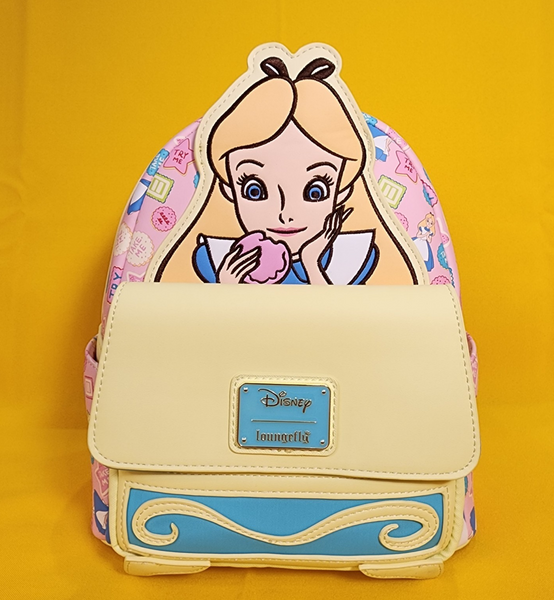 loungefly アリス Take Me クッキー ラウンドシップ ウォレット Loungefly Disney Alice in Wonderland Take Me Cookies Zip