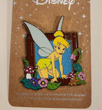 Peter Pan Tinker Bell Floral Frame Portrait Enamel Pin