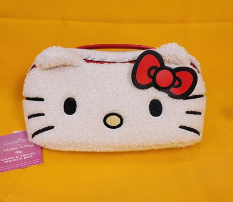 Hello Kitty Sanrio Impressions Plush Travel Makeup Cosmetic Bag Case