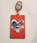 Lilo and Stitch Angel Valentines Day Lanyard ID Holder