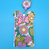 Loungefly Disney Minnie Mouse Ears Floral Spring Retractable Lanyard ID Holder