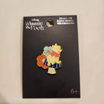 Winnie the Pooh Mushroom Floral Enamel Pin