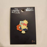 Winnie the Pooh Mushroom Floral Enamel Pin
