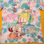 Loungefly Disney Alice in Wonderland Tie dye T Shirt Size M Happy Unbirthday