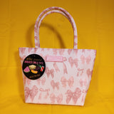Betsey Johnson Pink Ribbon Bow Insulated Lunch Tote Bag