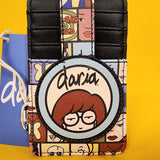 Loungefly Daria MTV 90s Cartoon Grid Vertical Cardholder Wallet