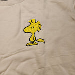 Snoopy & Woodstock Two-Sided Crewneck Sweatshirt Beige Adult 2XL