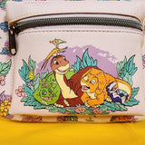 Loungefly The Land Before Time Dinosaurs Floral Purple Soft Tag Mini Backpack