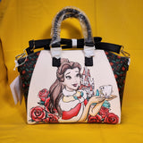 Loungefly Disney Princess Beauty And The Beast Belle Chip Holiday Satchel Bag