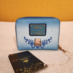 Princess Group Reading Books Zip Around Wallet Blue