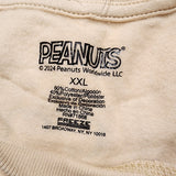 Snoopy & Woodstock Two-Sided Crewneck Sweatshirt Beige Adult 2XL