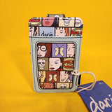 Loungefly Daria MTV 90s Cartoon Grid Vertical Cardholder Wallet