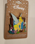 Peter Pan Tinker Bell Floral Frame Portrait Enamel Pin