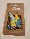 Peter Pan Tinker Bell Floral Frame Portrait Enamel Pin