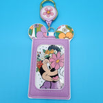 Loungefly Disney Minnie Mouse Ears Floral Spring Retractable Lanyard ID Holder