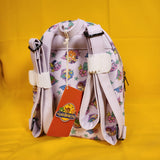 Loungefly The Land Before Time Dinosaurs Floral Purple Soft Tag Mini Backpack