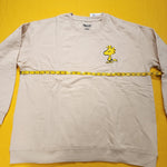 Snoopy & Woodstock Two-Sided Crewneck Sweatshirt Beige Adult 2XL