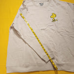 Snoopy & Woodstock Two-Sided Crewneck Sweatshirt Beige Adult 2XL