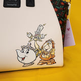 Loungefly Disney Princess Beauty And The Beast Belle Chip Holiday Satchel Bag