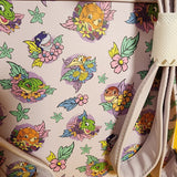 Loungefly The Land Before Time Dinosaurs Floral Purple Soft Tag Mini Backpack