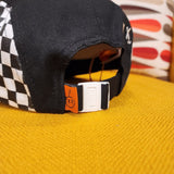 Literally Dead 5 Panel Halloween Black & White Checkered Baseball Cap