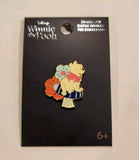 Winnie the Pooh Mushroom Floral Enamel Pin