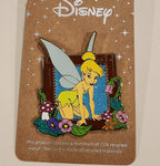 Peter Pan Tinker Bell Floral Frame Portrait Enamel Pin