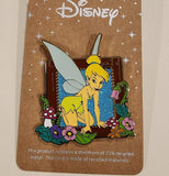 Peter Pan Tinker Bell Floral Frame Portrait Enamel Pin
