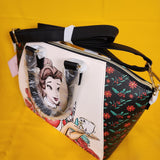 Loungefly Disney Princess Beauty And The Beast Belle Chip Holiday Satchel Bag
