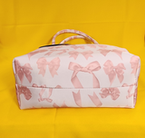 Betsey Johnson Pink Ribbon Bow Insulated Lunch Tote Bag