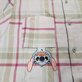Cakeworthy Disney Lilo and Stitch Blue Flannel Shirt Unisex Medium