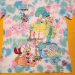 Loungefly Disney Alice in Wonderland Tie dye T Shirt Size M Happy Unbirthday