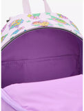Loungefly The Land Before Time Dinosaurs Floral Purple Soft Tag Mini Backpack