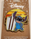 Lilo and Stitch Surf Board Beach Sun Set Enamel Pin