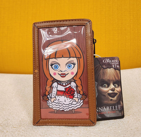 Annabelle Doll Box Cosplay Horror Movie Halloween Flap Wallet