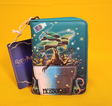 Loungefly Harry Potter Herbology Mandrake Plant Green Zip Wallet