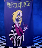 Cakeworthy Beetlejuice Cartoon Woven Knit Throw Blanket Halloween