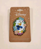 Donald Duck Floral Portrait Pose Enamel Pin