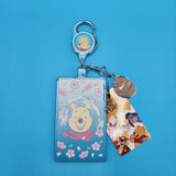 Disney Winnie the Pooh Cherry Blossom Hunny Retractable Lanyard ID Holder